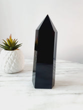 Load image into Gallery viewer, Black Obsidian Tower (550g)
