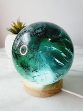 Load image into Gallery viewer, Dendritic Rainbow Fluorite Sphere
