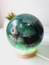 Load image into Gallery viewer, Dendritic Rainbow Fluorite Sphere

