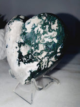 Load image into Gallery viewer, Moss Agate Puffy Heart
