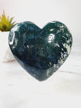 Load image into Gallery viewer, Moss Agate Puffy Heart
