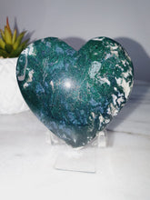 Load image into Gallery viewer, Moss Agate Puffy Heart
