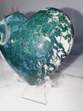 Load image into Gallery viewer, Moss Agate Puffy Heart
