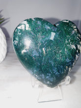 Load image into Gallery viewer, Moss Agate Puffy Heart
