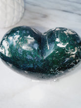 Load image into Gallery viewer, Moss Agate Puffy Heart
