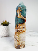 Load image into Gallery viewer, Super Unique Rainbow Fluorite Tower
