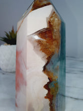 Load image into Gallery viewer, Super Unique Rainbow Fluorite with Golden Healer Tower
