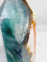 Load image into Gallery viewer, Super Unique Rainbow Fluorite with Golden Healer Tower
