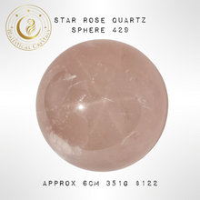 Load image into Gallery viewer, Star Rose Quartz Sphere 429
