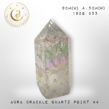 Load image into Gallery viewer, Angel Aura Crackle Quartz Point
